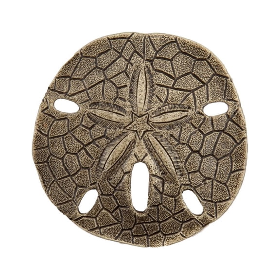Acorn Manufacturing DPDAP Artisan Collection Sand Dollar Knob, Antique Brass