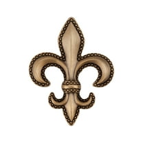 Acorn Manufacturing DQDGP Artisan Collection Fleur - De - Lis Knob, Museum Gold