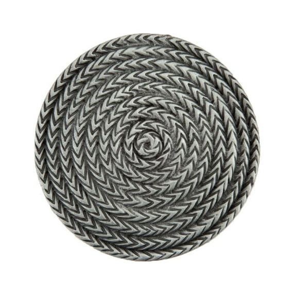 Acorn Manufacturing DQHPP Artisan Collection Rope Circle Knob, Antique Pewter
