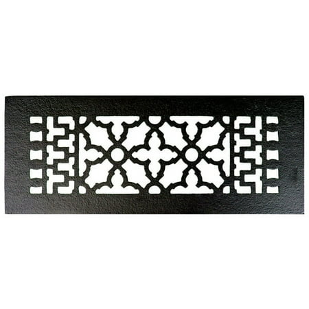 Acorn Manufacturing Gl2g-D 4" X 12" Cast Iron Decorative Register - Black