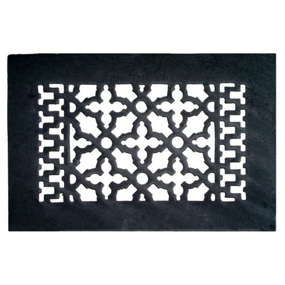 Acorn GL3BG-D 10'' x 6'' Cast Iron Air Register with Screws and Holes - Black