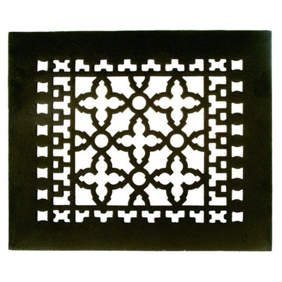 Acorn GL5BG-D Cast Iron Air Register with Screws and Holes - Black