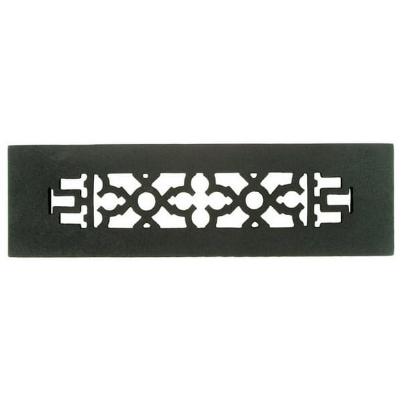 Acorn GR2BG 10'' x 2.25'' Cast Iron Grille - Black