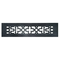 Acorn GR3BG 12'' x 2.25'' Black Cast Iron Decorative Grille
