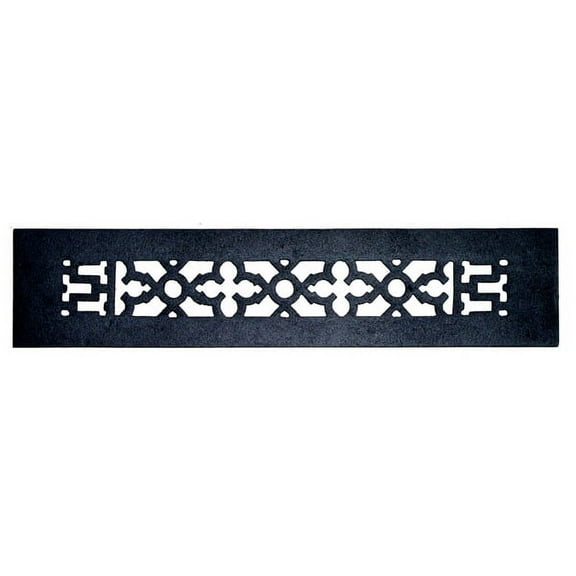 Acorn GR4BG 14'' x 2.25'' Black Cast Iron Decorative Grille