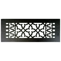Acorn GR7BG 12'' x 4'' Cast Iron Decorative Grille - Black Iron