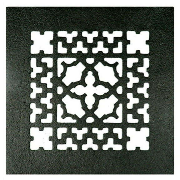 Acorn GR9BG 8'' x 8'' Cast Iron Decorative Grille - Black