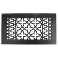thumbnail image 1 of Acorn GRBBG-D 12'' x 6'' Cast Iron Grille with Screws and Holes - Black, 1 of 2