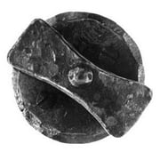 Acorn Manufacturing Igap 1-1/2" Diameter Iron Art Stone Theme Propeller ThumBTUrn - Black