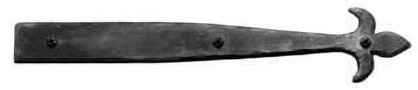 Matte Black Iron Fleur-de-Lis Dummy Strap