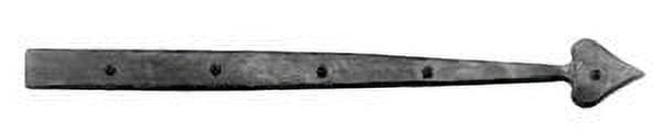14" Black Iron Heart Dummy Strap for Gates
