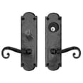 thumbnail image 1 of Acorn Manufacturing Iw3i Iron Art Single Cylinder Mortise Scroll Leverset - Black, 1 of 2