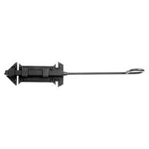 Acorn Manufacturing Mlgp 12" Adobe Iron Long Cane Surface Bolt - Black