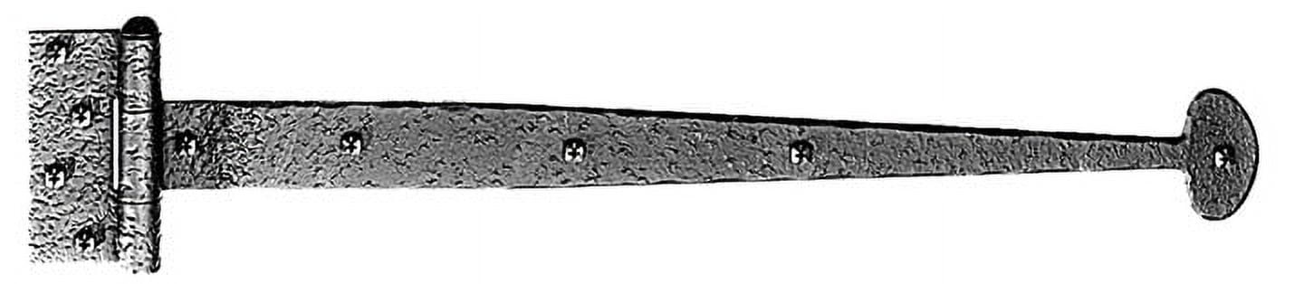 Black Iron Rustic Bean Strap Gate Hinge