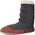 thumbnail image 1 of Acorn Men's Slouch Boot Slipper X-Large Charcoal Ragg Wool, 1 of 5