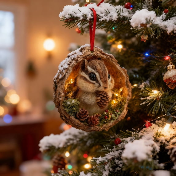 Acorn Nest Woodland Ornaments Sweet Forest Christmas Ornaments Xmas ...