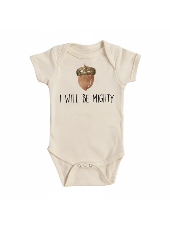 Acorn Oak Tree Newborn Gift Baby Bodysuit