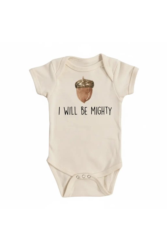 Acorn Oak Tree Newborn Gift Baby Bodysuit