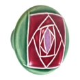 thumbnail image 1 of Acorn PR2YP Lg Rd Green with Sq Mauve Rose, 1 of 2