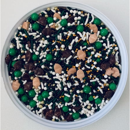 Acorn & Pearls Mix Confetti Sprinkles, Cake, Cookie, Donut, Cakepop Toppings, 6 oz.