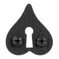 thumbnail image 1 of Acorn RM8BP Rough Iron Heart Keyplate - Black, 1 of 1
