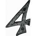thumbnail image 1 of Acorn RN4BP 4'' Rough Iron Address Number 4 - Black, 1 of 2