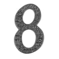 thumbnail image 1 of Acorn RN8BP 4'' Rough Iron Address Number 8 - Black, 1 of 2