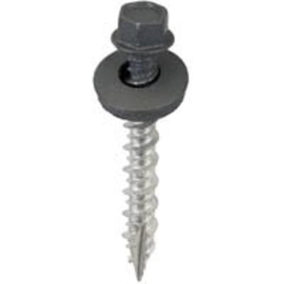 Scr Self-Tapping No 9 1-1/2In Acorn International Metal Building Screws Charcoal