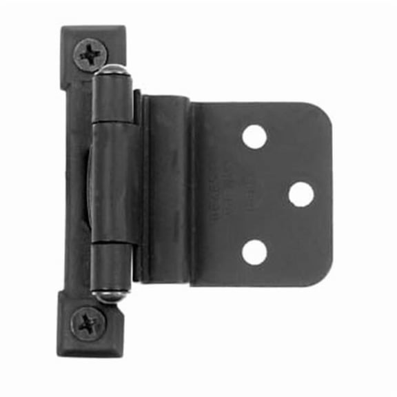 Acorn Self-Closing Hinge - Early American Smooth - 0.375 Inch Offset - Semi-concealed
