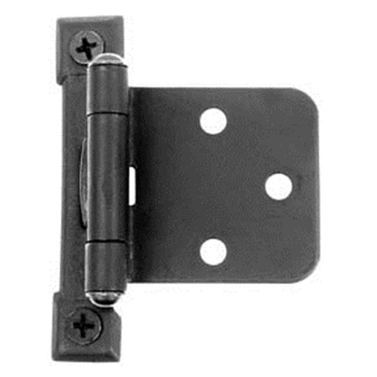 2.63'' x 2.56'' Black Steel Self-Closing Cabinet Hinge