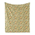 thumbnail image 1 of Acorn Soft Flannel Fleece Blanket, Colorful Autumn Season Maple Leaf Fir Branch and Acorn Forest Elements Cartoon Nature, Cozy Plush for Indoor and Outdoor Use, 50" x 70", Multicolor, by Ambesonne, 1 of 6