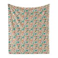 thumbnail image 1 of Acorn Soft Flannel Fleece Blanket, Seasonal Nuts Flowers and Berries Ornamental Composition Plants Pattern Fall Foliage, Cozy Plush for Indoor and Outdoor Use, 50" x 70", Multicolor, by Ambesonne, 1 of 6