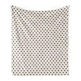 thumbnail image 1 of Acorn Soft Flannel Fleece Throw Blanket, Scandinavian Style Pattern with Forest Botany Elements, Cozy Plush for Indoor and Outdoor Use, 50" x 70", Brown Charcoal Grey, by Ambesonne, 1 of 6