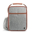thumbnail image 1 of Acorn St by Fit & Fresh Vertical Insulated Reusable Lunch Bag for Men, Women, Kids, Steel, 1 of 17