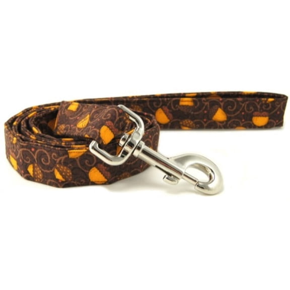 Acorn Swirls Leaves Dog Leash - Size - Mini