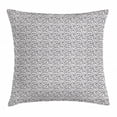 thumbnail image 1 of Acorn Throw Pillow Cushion Cover, Vintage Hand-Drawn Sketch of Various Organic Seeds Composition Print, Decorative Square Accent Pillow Case, 16 X 16 Inches, Charcoal Grey and White, by Ambesonne, 1 of 2