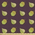thumbnail image 1 of Ambesonne Acorn Fabric by the Yard Upholstery, Hand Drawn Foliage Leaves, 1 Yard, Pale Brown Eggplant, 1 of 4
