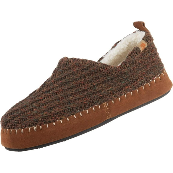 Women's Acorn Camden Recycled Bootie Slipper Walnut Wool/Synthetic Yarn M M