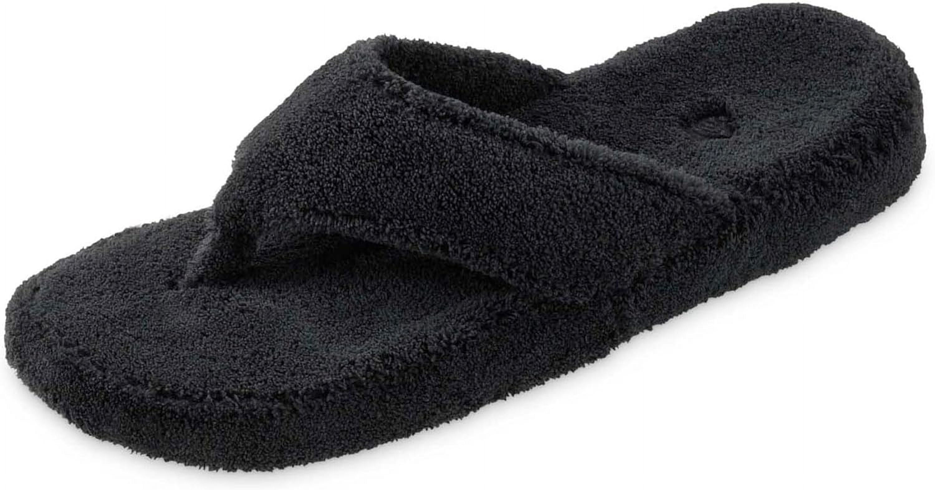 Acorn Women's Spa Thong Slipper 9. Black