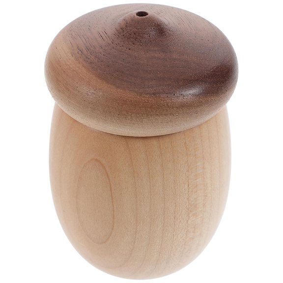 Acorn-shaped Toothpick Holder Wooden Toothpick Container Black Walnut Creative Kitchen Box for Household Dining Table Decor
