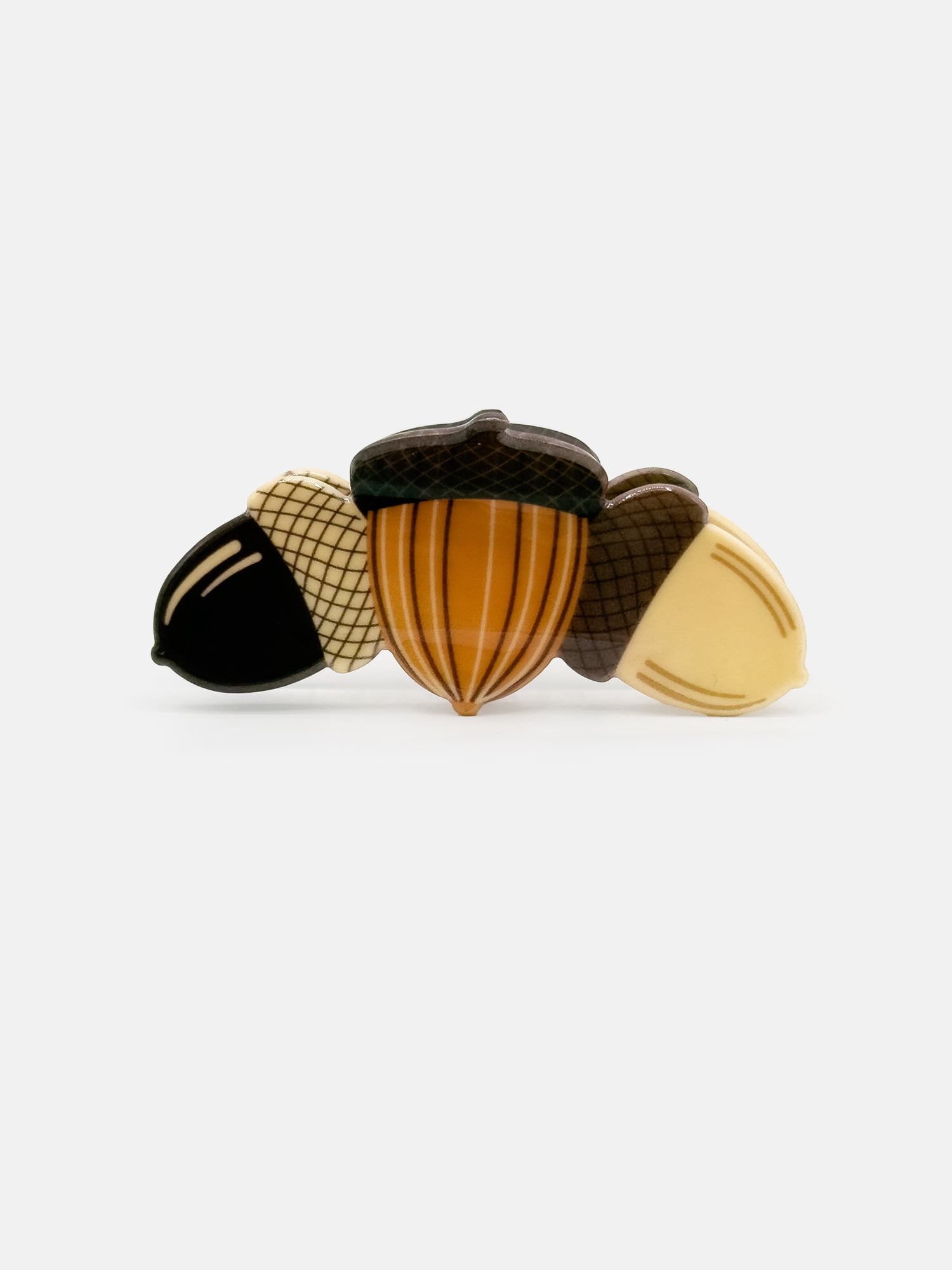 Acorns Acrylic Hair Claw, Brown, by Way to Celebrate