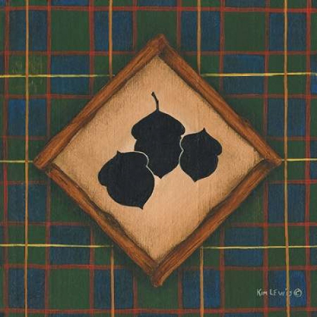 Acorns Canvas Art - Kim Lewis (24 x 24)