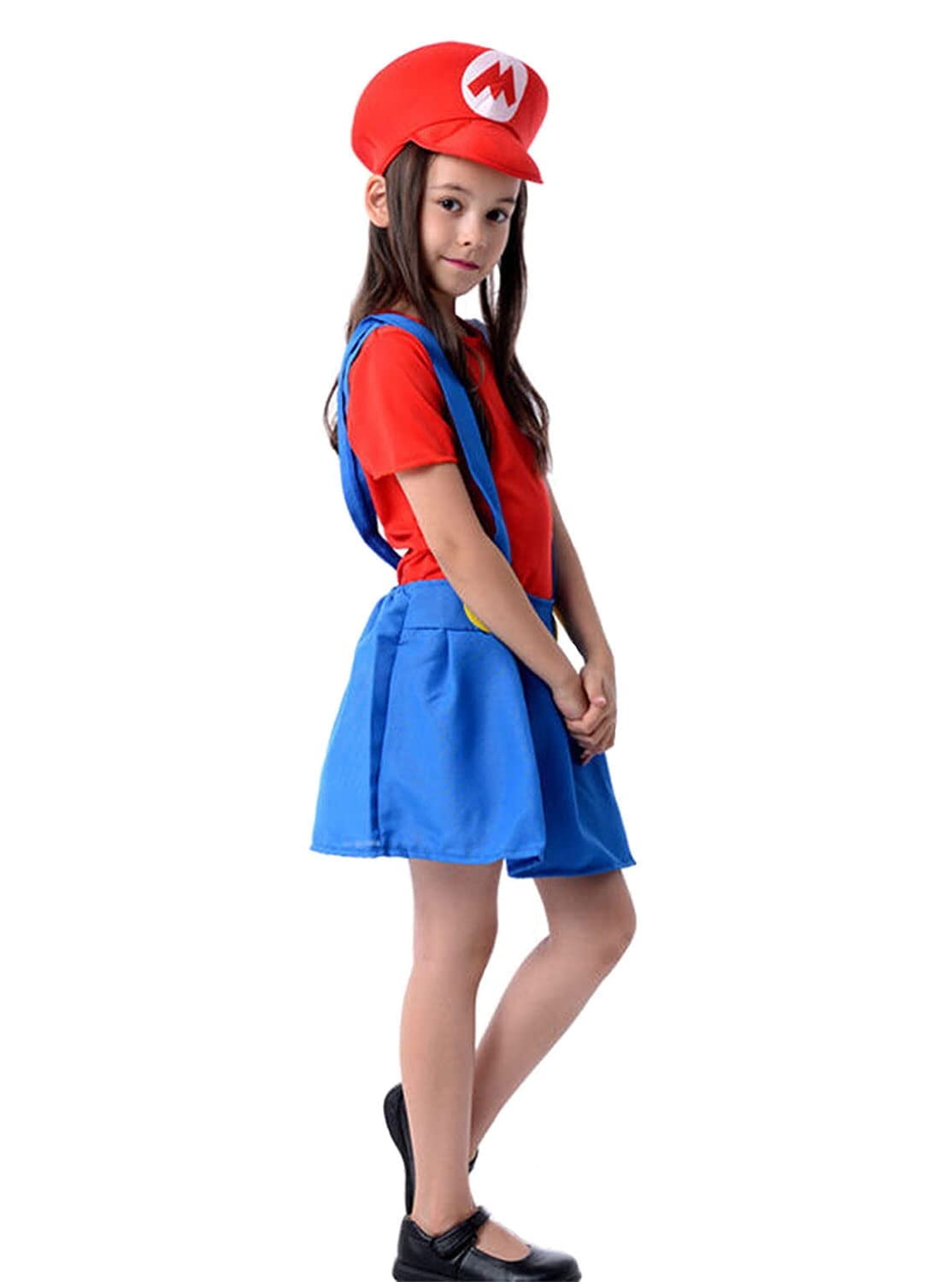 AcosfBD Disguise Cosplay Super Mario Brothers Boys Classic Mario