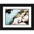 thumbnail image 1 of Acosta 32x23 Black Ornate Wood Framed with Double Matting Museum Art Print Titled - Blue By The Rocks, 1 of 4