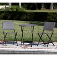 thumbnail image 1 of Acosta Folding Bistro Set-Finish:Mocha, 1 of 4