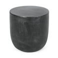 thumbnail image 1 of Acosta Lightweight Concrete Outdoor Side Table, Matte Black, 1 of 6