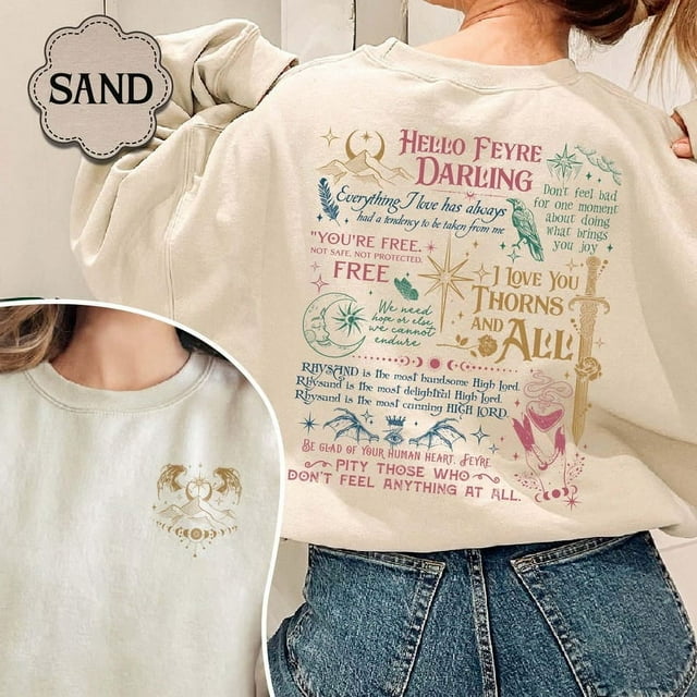 Acotar Fan Sweatshirt Velaris City of Starlight Sweatshirt Hello