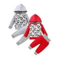 thumbnail image 1 of Acotyo 0-18M Newborn Toddler Baby Girls Fall Long Sleeve Love-heart Hoodie Sweatshirt Pants Outfits Set, 1 of 15
