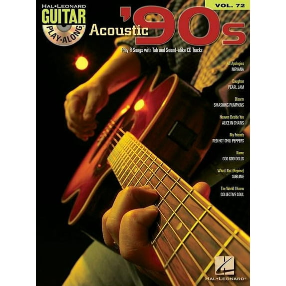 Acoustic 90s: Guitar Play-Along Volume 72