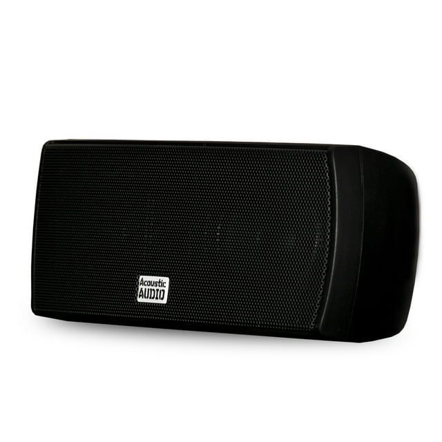 Acoustic Audio AA32CB Mountable Indoor Center Speaker 300 Watts Black Bookshelf
